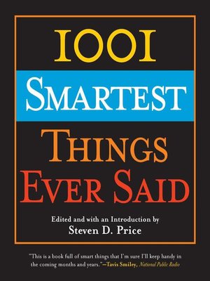cover image of 1001 Smartest Things Ever Said